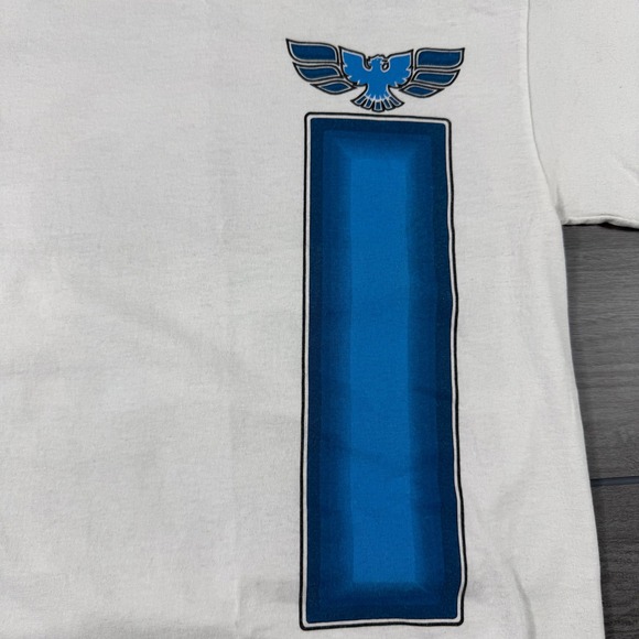 VTG Y2K Pontiac Firebird Transformation Graphic T-Shirt White Mens Small S - Picture 5 of 6